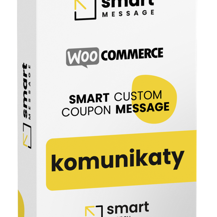 Zrzut ekranu wtyczki SMART Agency pokazujący personalizowane komunikaty o dodaniu kodu rabatowego w WooCommerce