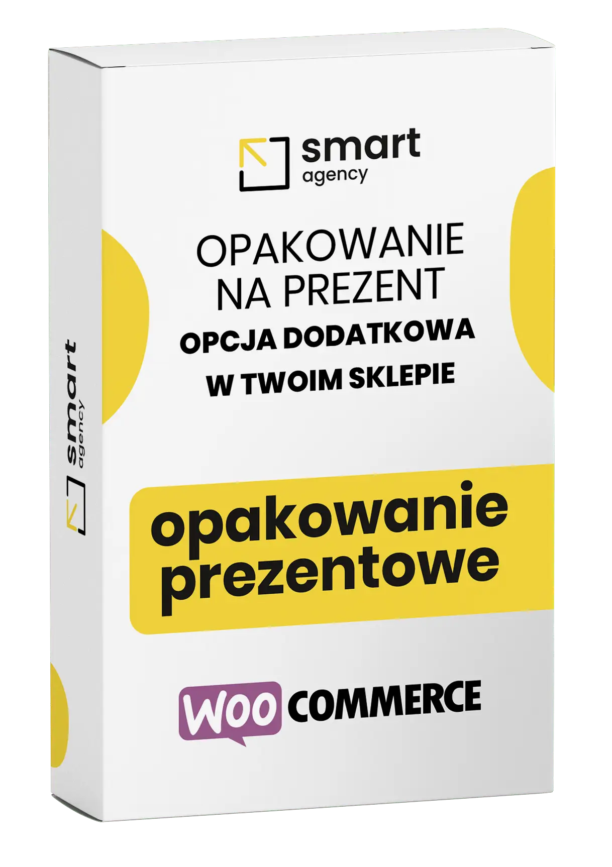 Eleganckie smart opakowanie prezentowe w minimalistycznym stylu dostępne w WooCommerce SMART Agency