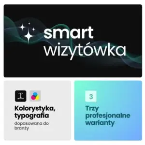 Nowoczesny projekt wizytówki firmowej z minimalistycznym logo i czytelnym układem tekstu