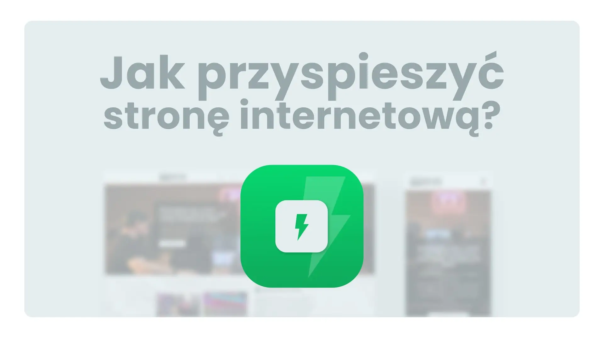 Ilustracja przedstawiająca przyspieszenie strony internetowej z wykresami i ikonami optymalizacji