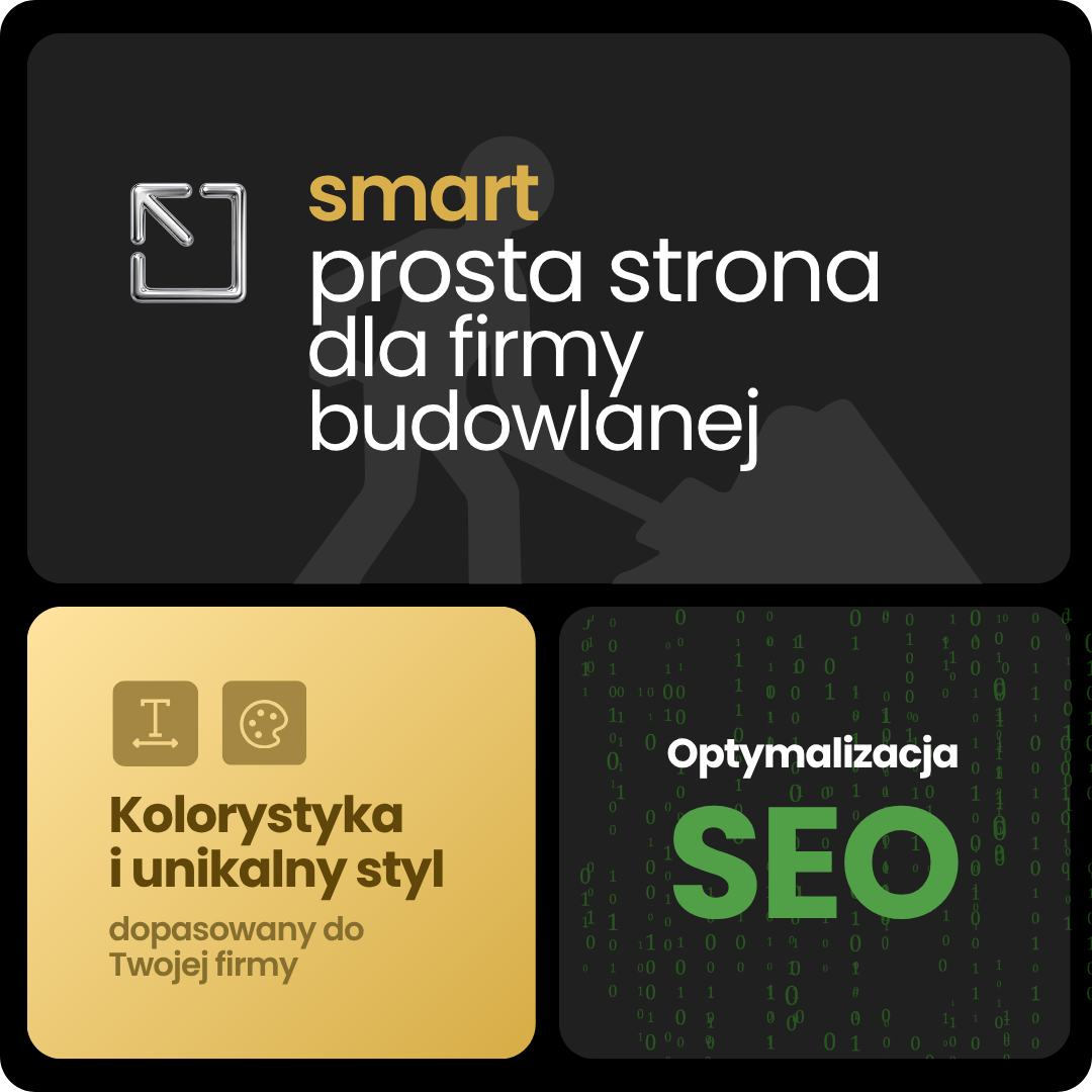 Strona internetowa dla firmy budowlanej - SMART Agency