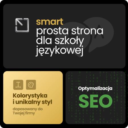 Strona internetowa dla szkoly jezykowej - SMART Agency