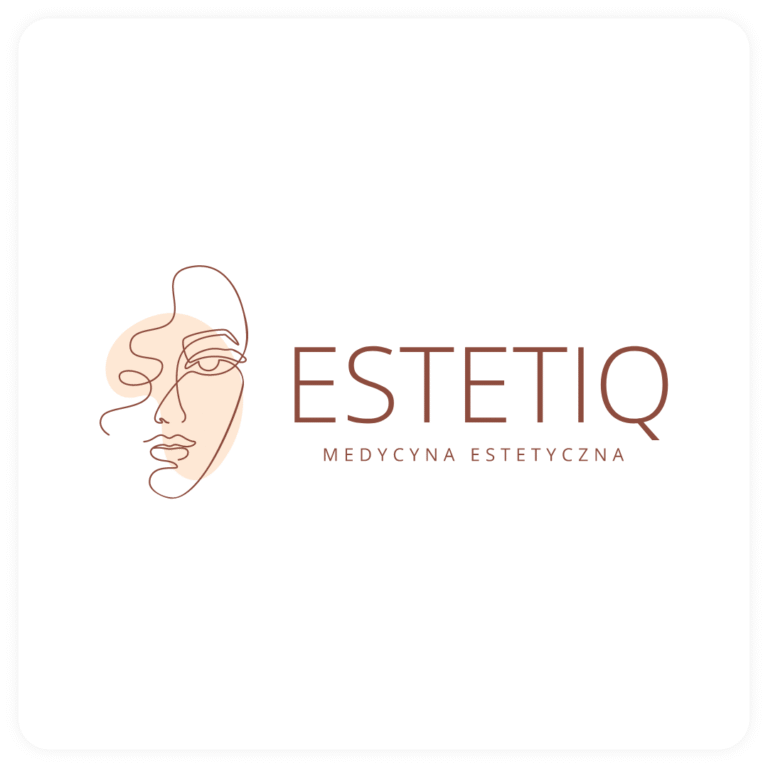 Logo Estetiq w nowoczesnym stylu na białym tle