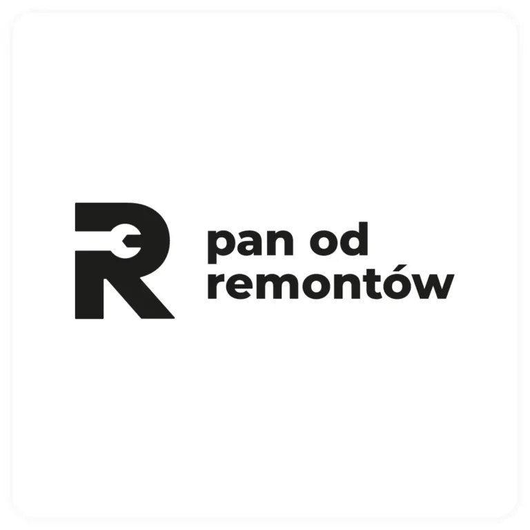 Logo firmy Pan od Remontów z nowoczesnym designem i czytelną typografią