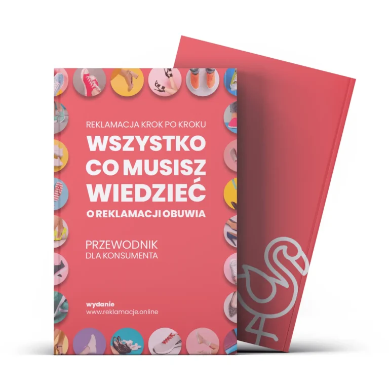 Okładka książki Reklamacje online z grafiką symbolizującą proces reklamacyjny