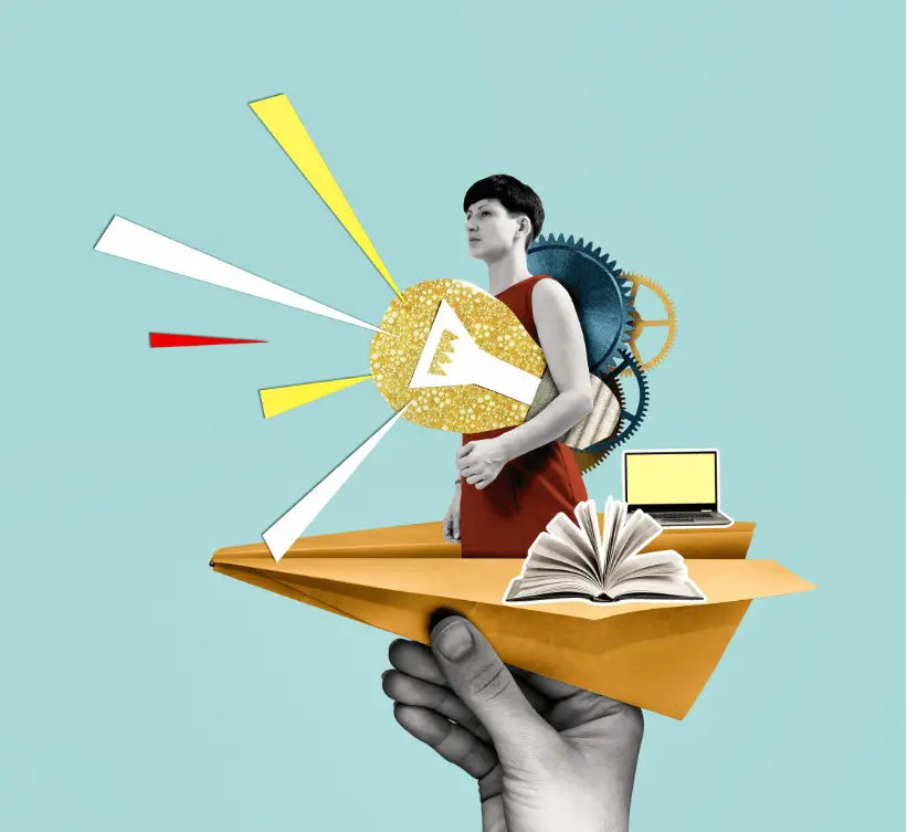 Ilustracja przedstawiająca promowanie w internecie z elementami marketingu cyfrowego na stronie SMART Agency